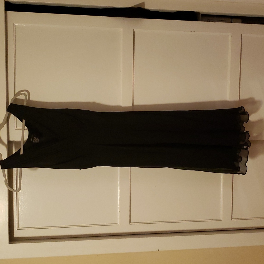 BCBG MAX AZARIA silk blk dress sz 10